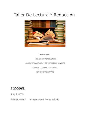 Taller De Lectura Y Redacción Revista