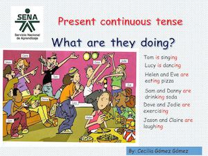 Present Continuous Tense And Daily Routines