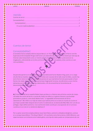 10a Cuentos De Terror