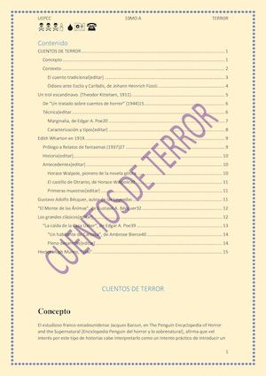 10a Cuentos De Terror