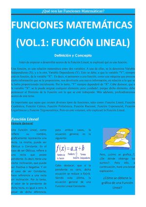Funciones Matemáticas