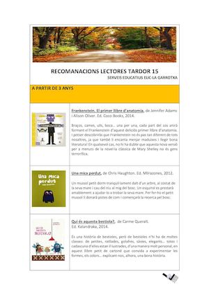 Recomanacions de tardor