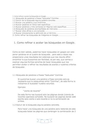 Como Refinar Busquedas Google