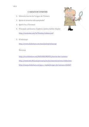 L’ ORIGEN DE L’UNIVERS