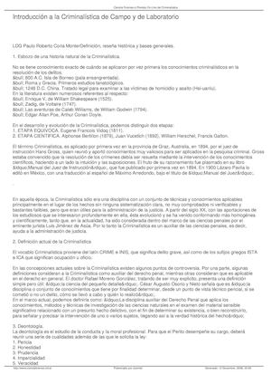 Criminalistica de campo y de laboratorio