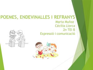 Poemes, Refranys I Endevinalles