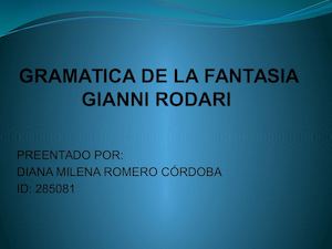 Gramatica De La Fantasia