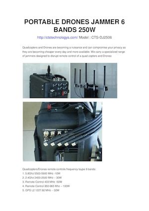 Cts 250w Drones Jammer
