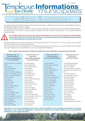Informations municipales de Templeuve - N°4 -