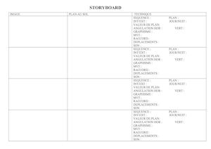 Gabarit Storyboard A4