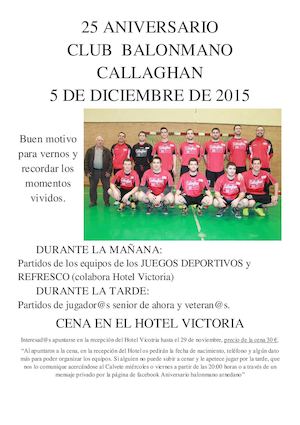 25 Aniversario Balonmano Callaghan