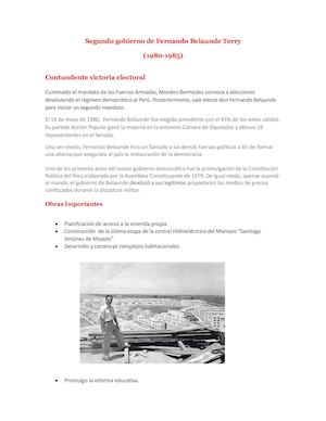 2do Gobierno Belaunde