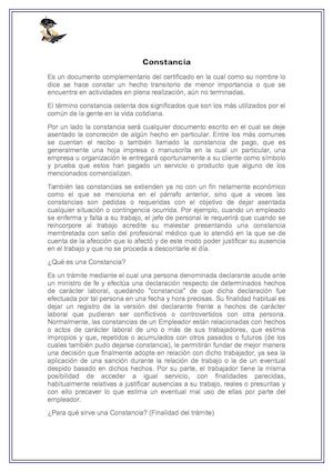 Constancia