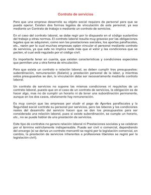 Modelo Contrato Individual Por Prestacion De Servicios