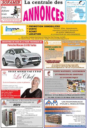 La Centrale des Annonces N° 1277 Semaine du 15 au 21 Novembre 2015