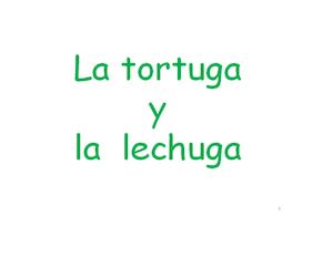 La tortuga y la lechuga