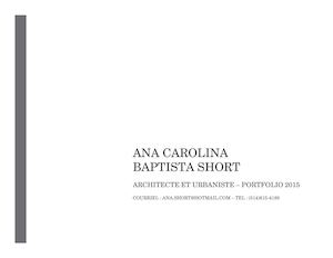 Portfolio Ana Carolina Baptista Short