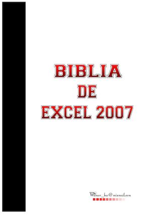 Biblia Excel 2007