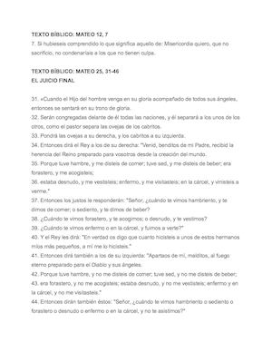Texto Bíblico El Juicio Final (2)