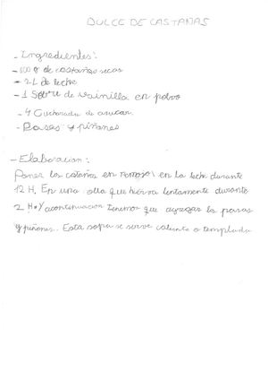 RECETA DULCE DE CASTAÑAS CRISTIAN MAYA