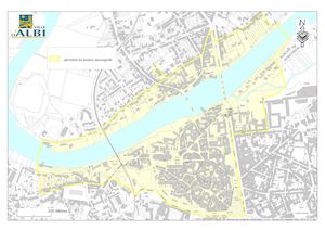 Carte - Périmètre du Secteur Sauvegarde d'Albi