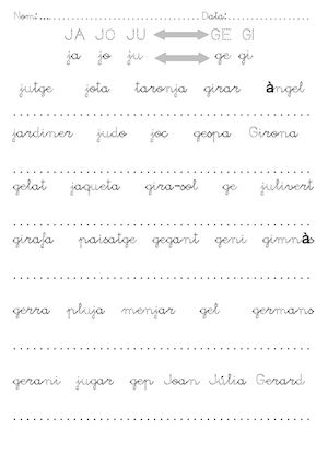 Ja Jo Ju Ge Gi  Resseguir