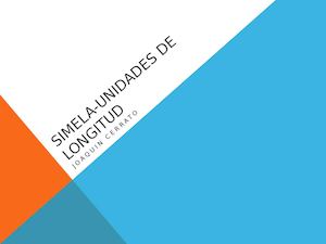 Simela Unidades De Longitud Joaquin