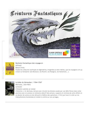 Biblio Crypto des Créatures Fantastiques