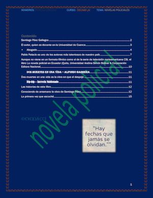 Trabajo De Novelas Policiales