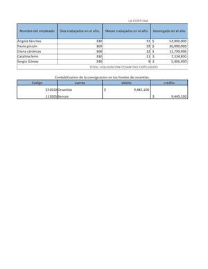 Liquidacion De Cesantias