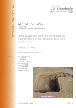 ALTORF, Burgweg, Lotissement "Route des Romains" - Vol.1 (f)