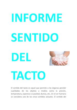 Informe Del Tacto