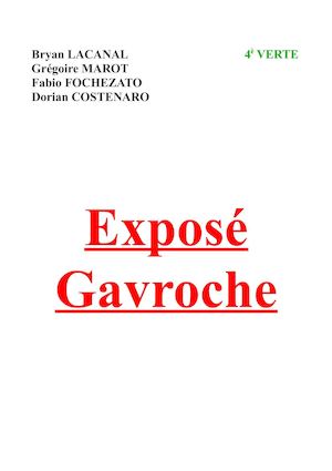 4v Marot Fochesato Costenaro Lacanal Exposé Gavroche