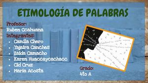 Etimología - 4° "A"