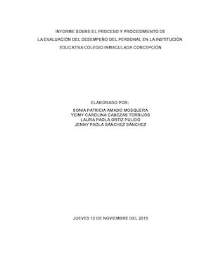 Informe Evaluacion Del Desempeño Final (1)