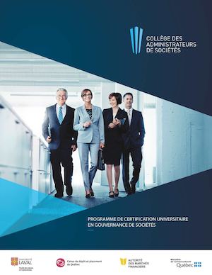 Programme de certification en gouvernance de sociétés du Collège des administrateurs de sociétés