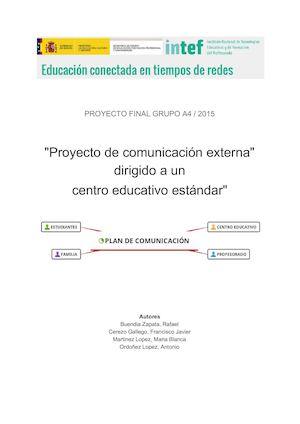 PLAN DE COMUNICACIÓN EXTERNA GRUPO A4