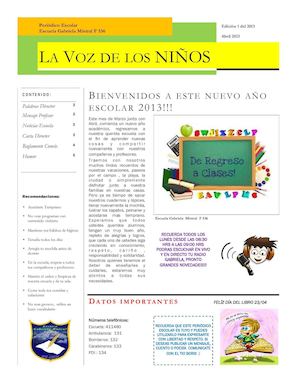 Periodico Escolar Modelo 2
