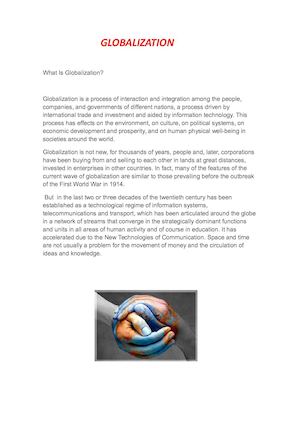 Globalization And Migration