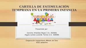 Cartilla De Estimulación Temprana