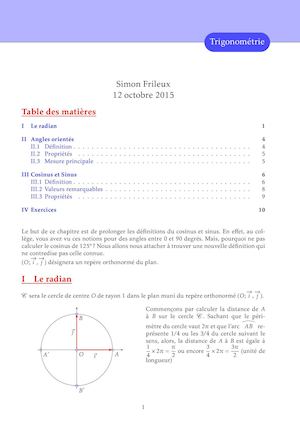 Cours Trigo