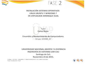 Instalación SO Linux y Windows Arranque Dual