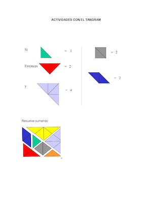 Actividades Con El Tangram