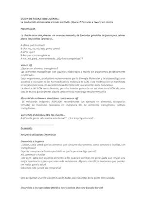 Guión De Rodaje (2)