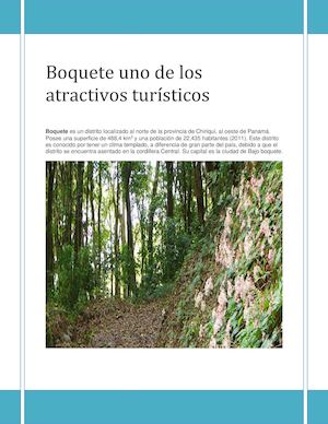 Boquete Uno De Los Atractivos Turísticos (3)