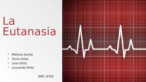 Presentacion Etica Eutanasia