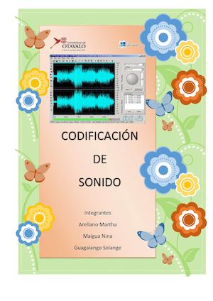 Codificacion De Sonido