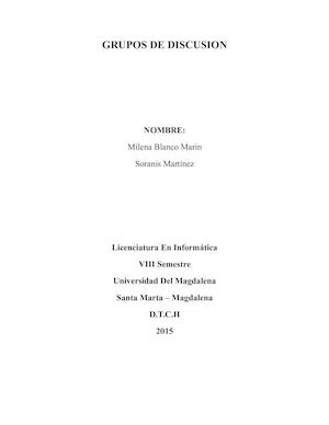 Grupos De Discusion