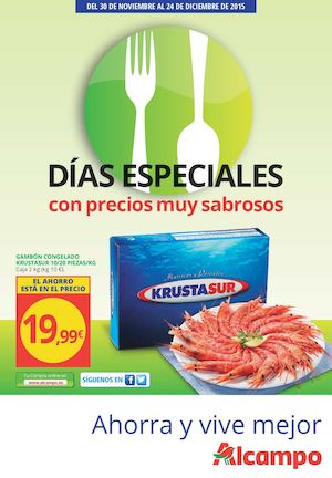 Catálogo Alcampo "Días especiales con precios muy sabrosos"