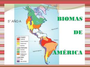 Presentación de los  Biomas De América